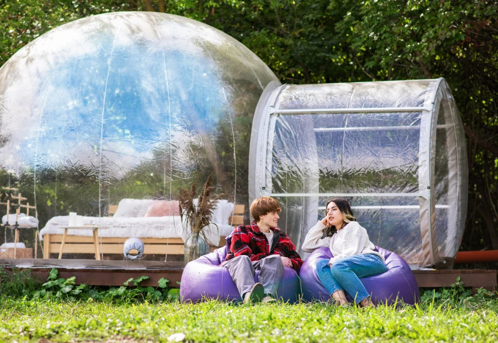 bubble tent date night