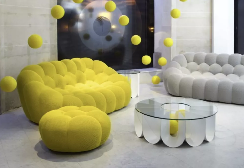 bubble blue sofa