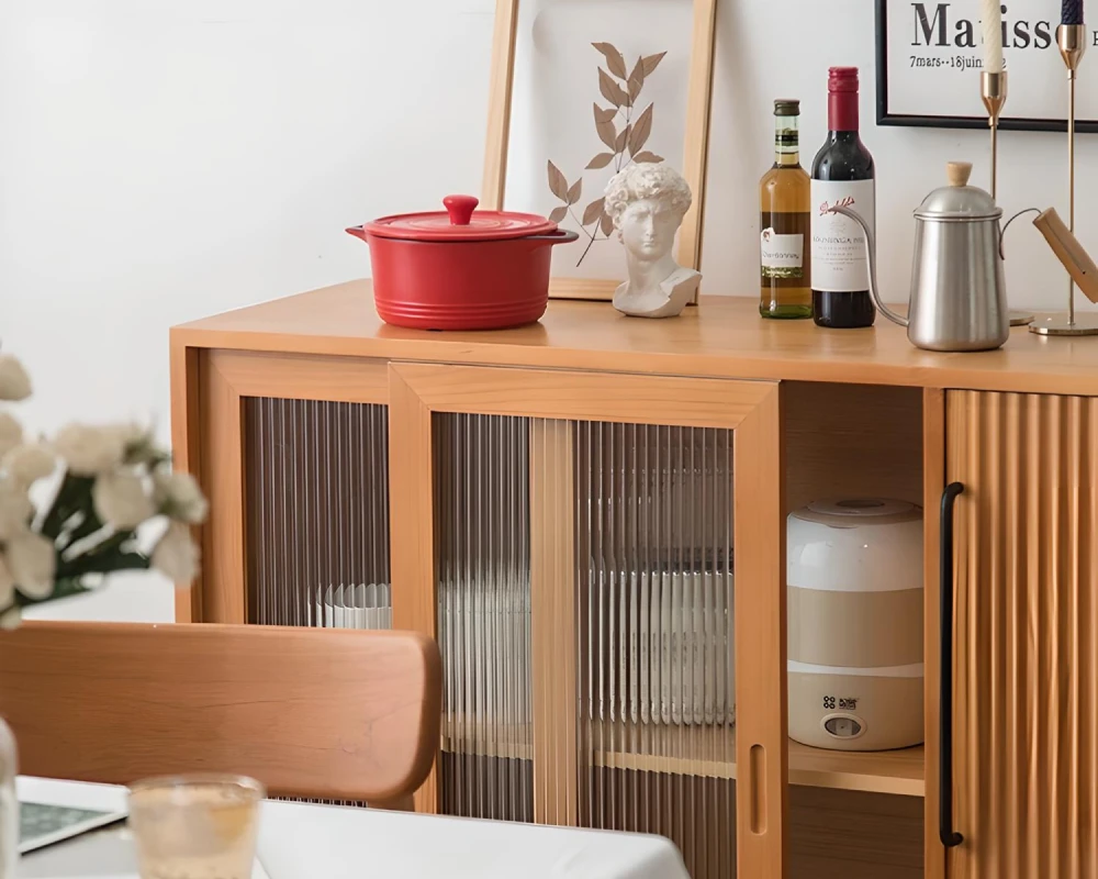 wood sideboard with drawers