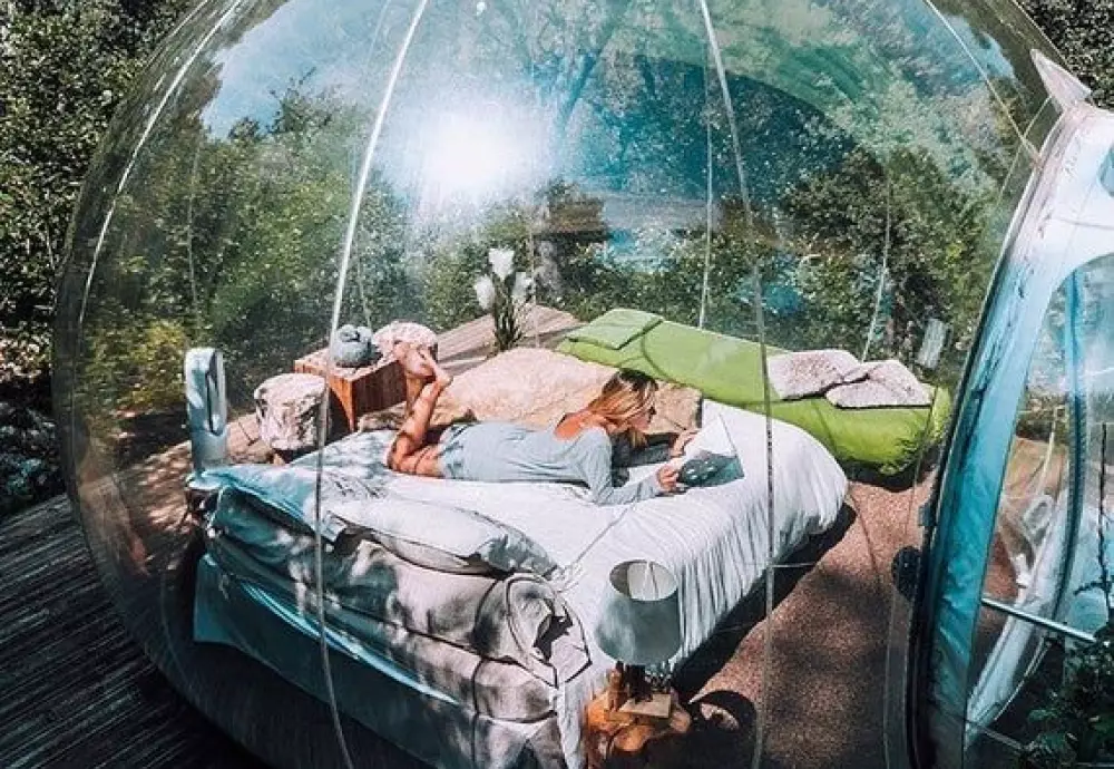 inflatable outdoor bubble tent