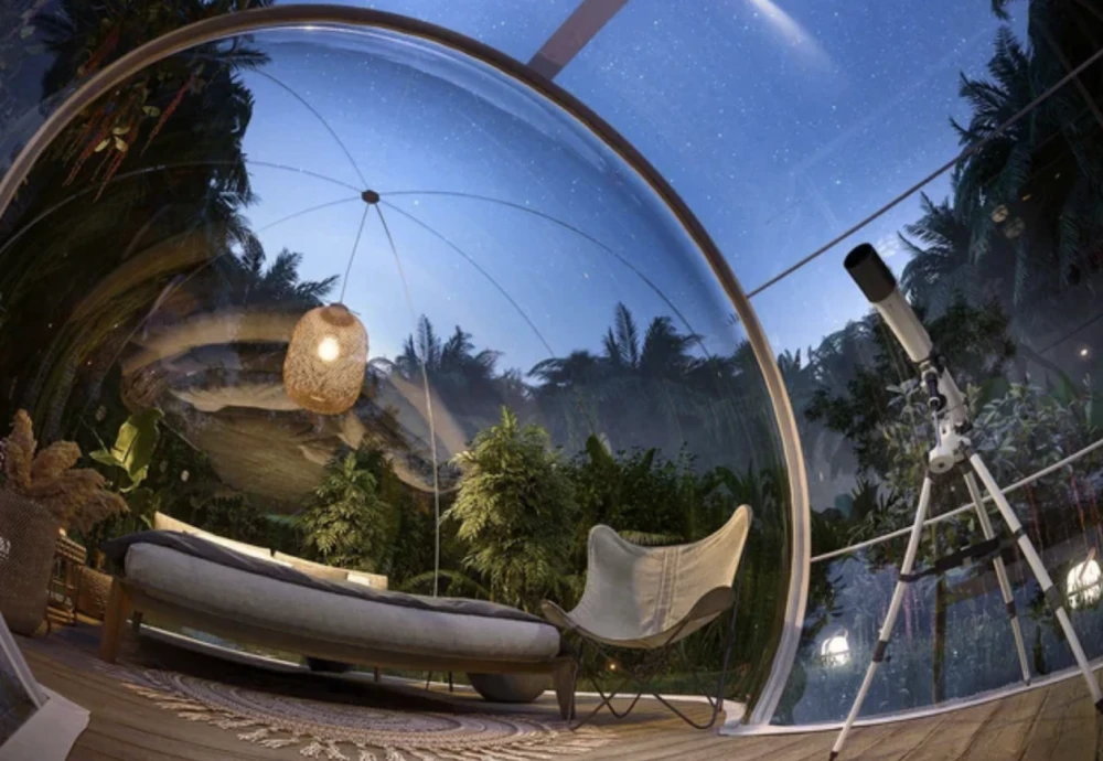 inflatable transparent dome tent