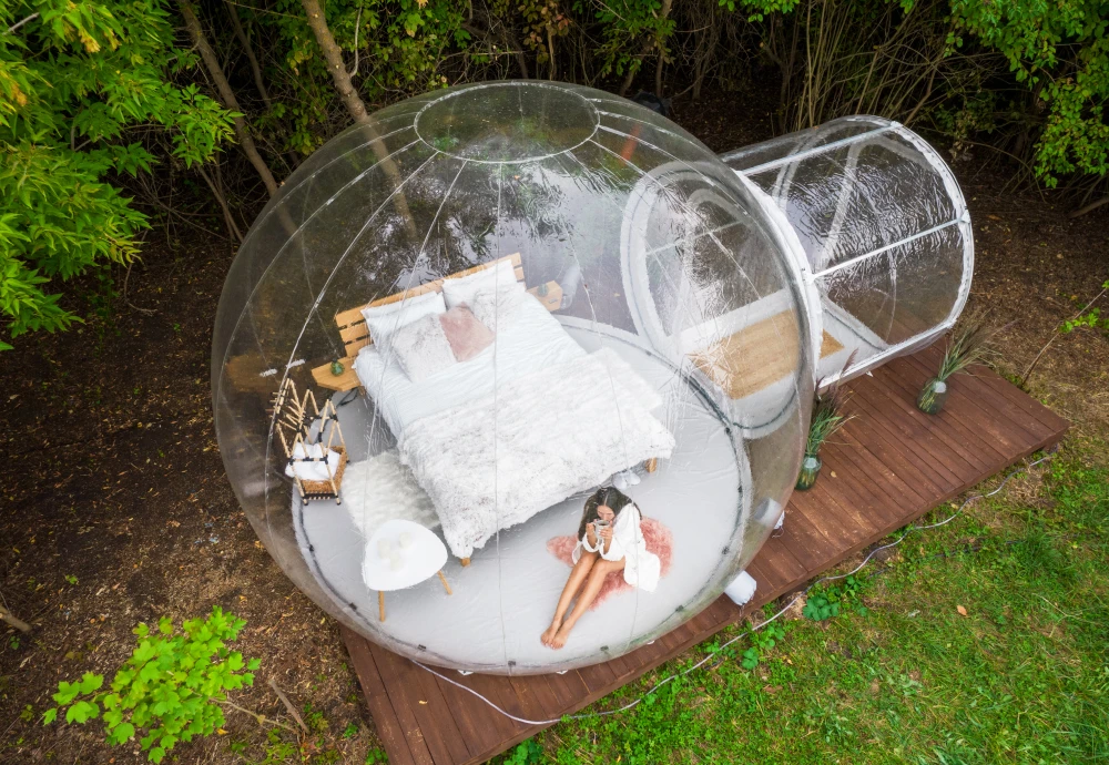 camping clear inflatable bubble tent