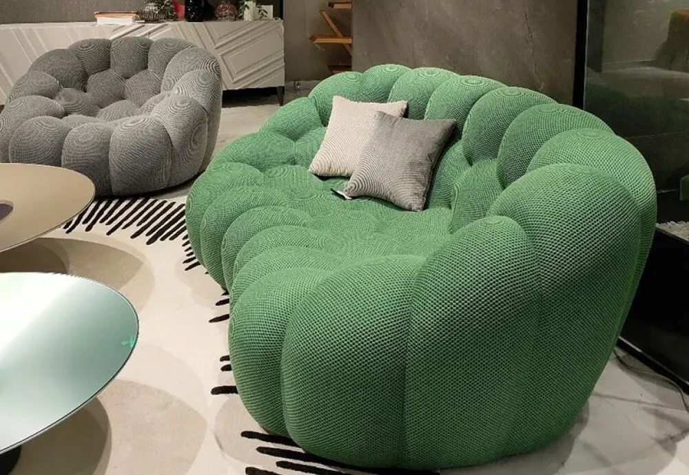 bubble curved 3 4 seat sofa